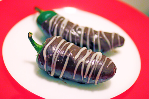 Chocolate covered jalapeno