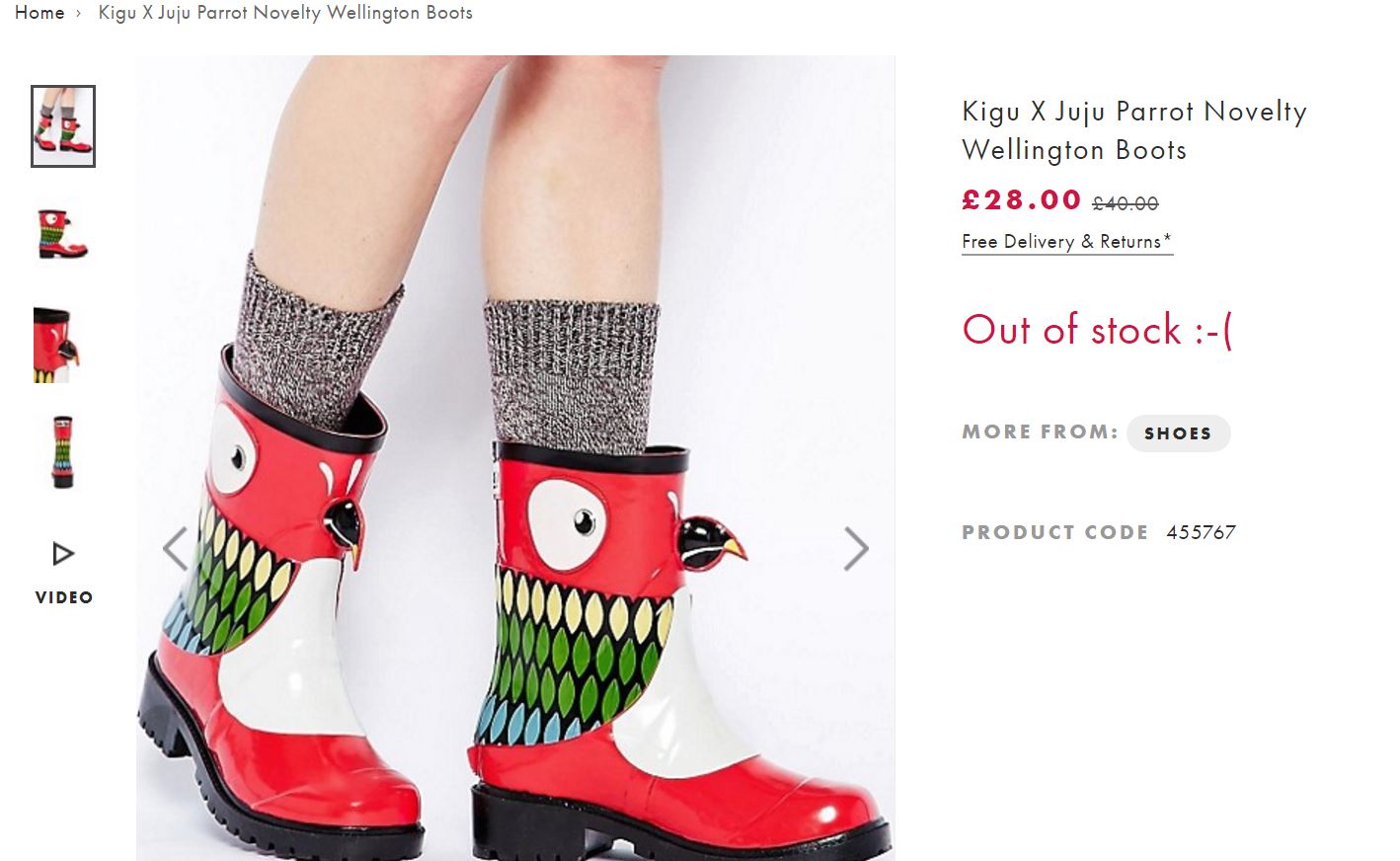 Parrot Wellies